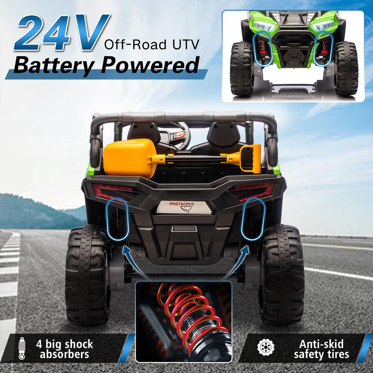 24V 2 Seaters Battery Powered Ride On Car Y46422