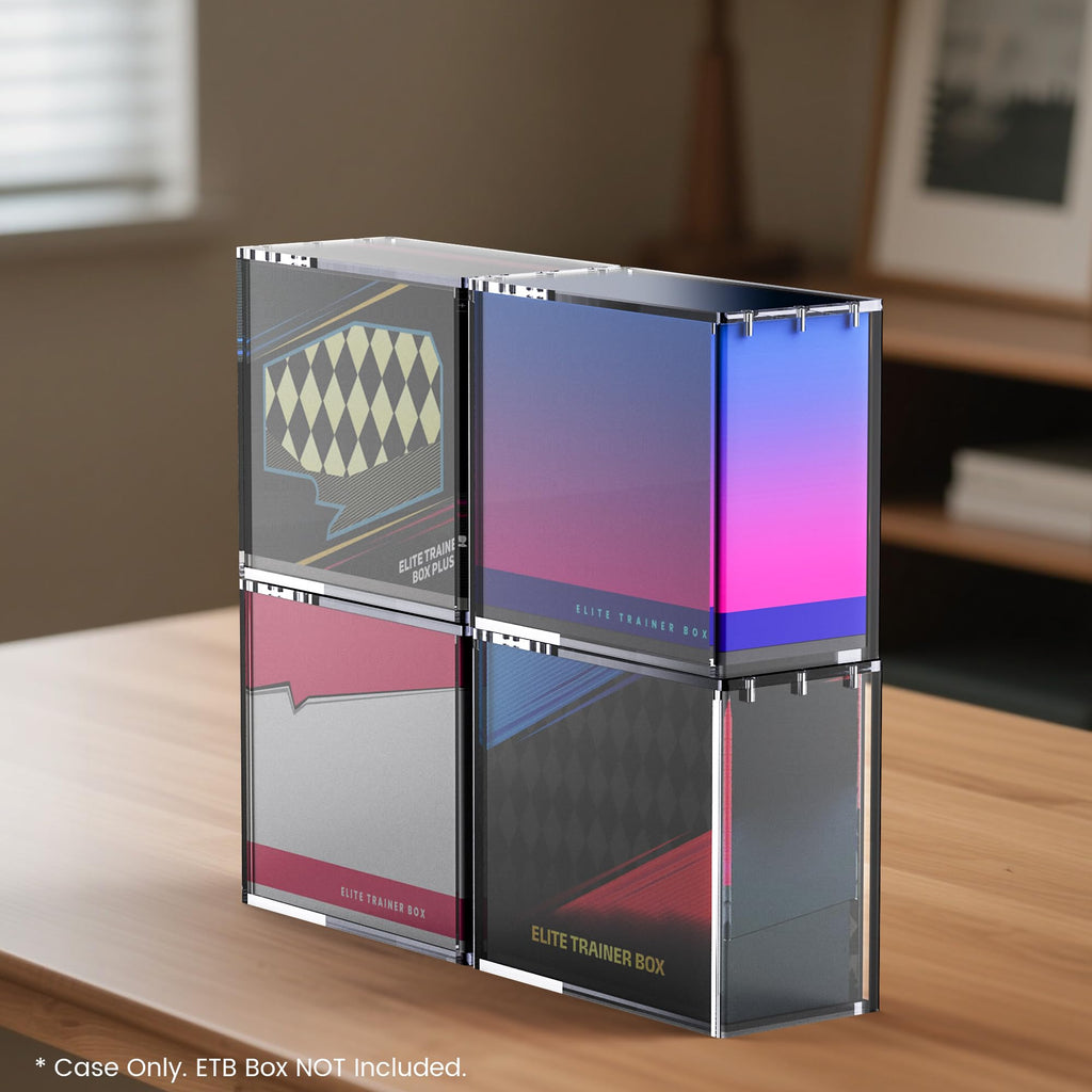 Clear Acrylic Display Boxes 3-Pack with Magnetic Lids J42329