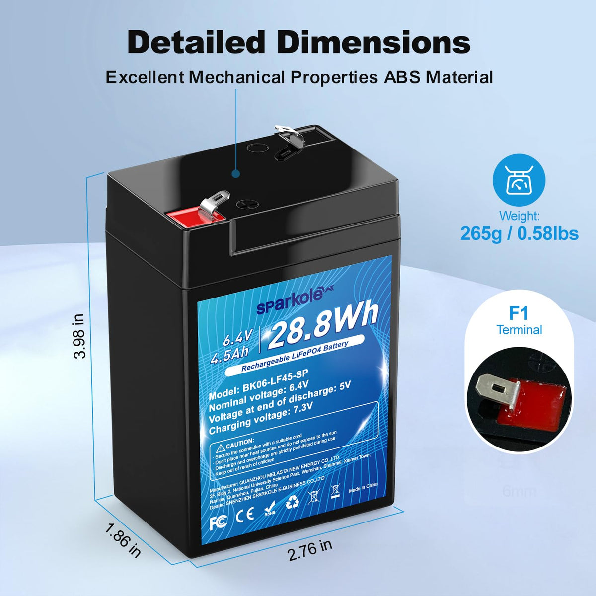 4.5Ah LiFePO4 Battery 2 Pack Q700564
