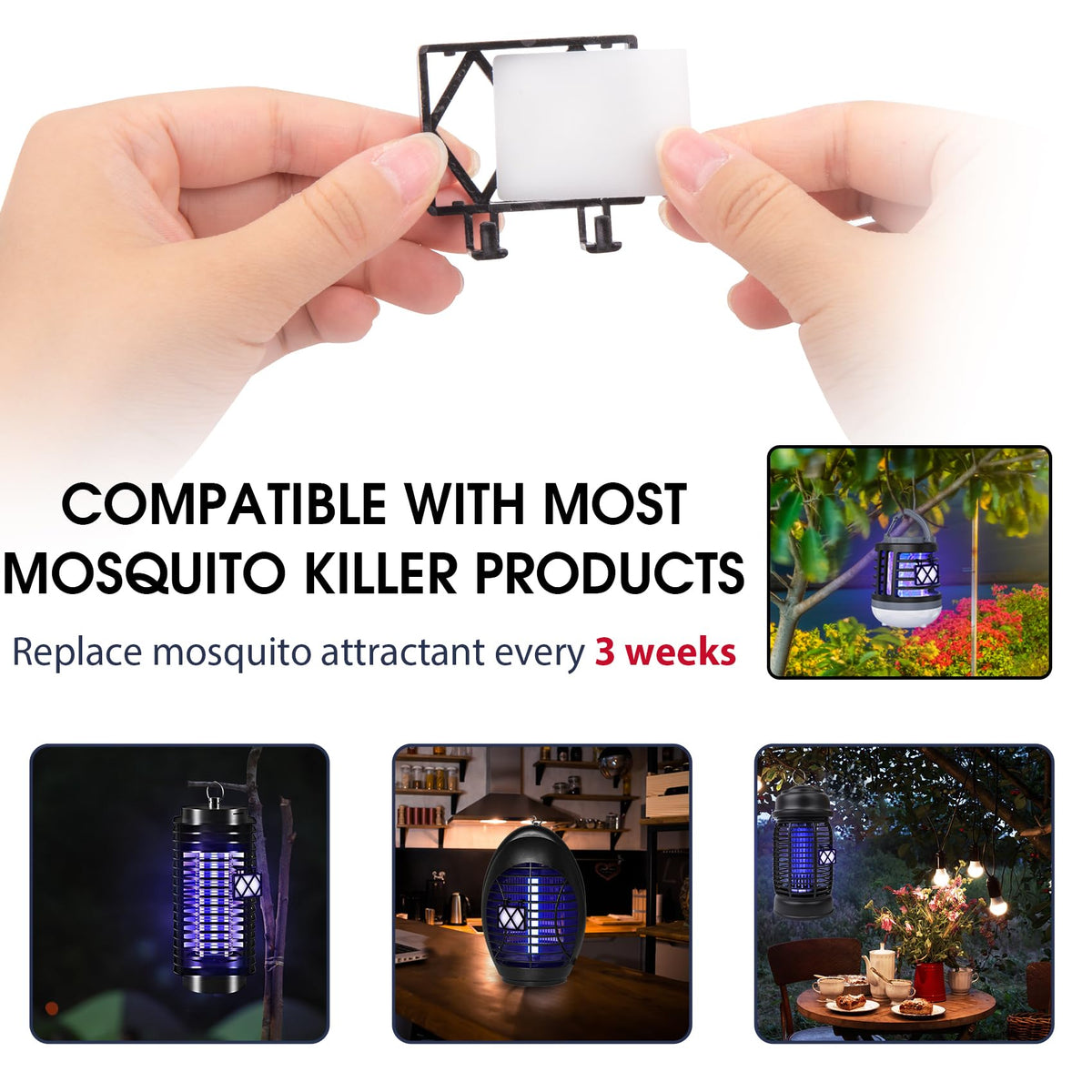 5 Lures Mosquito Attractant Bait Refill Cartridge E963