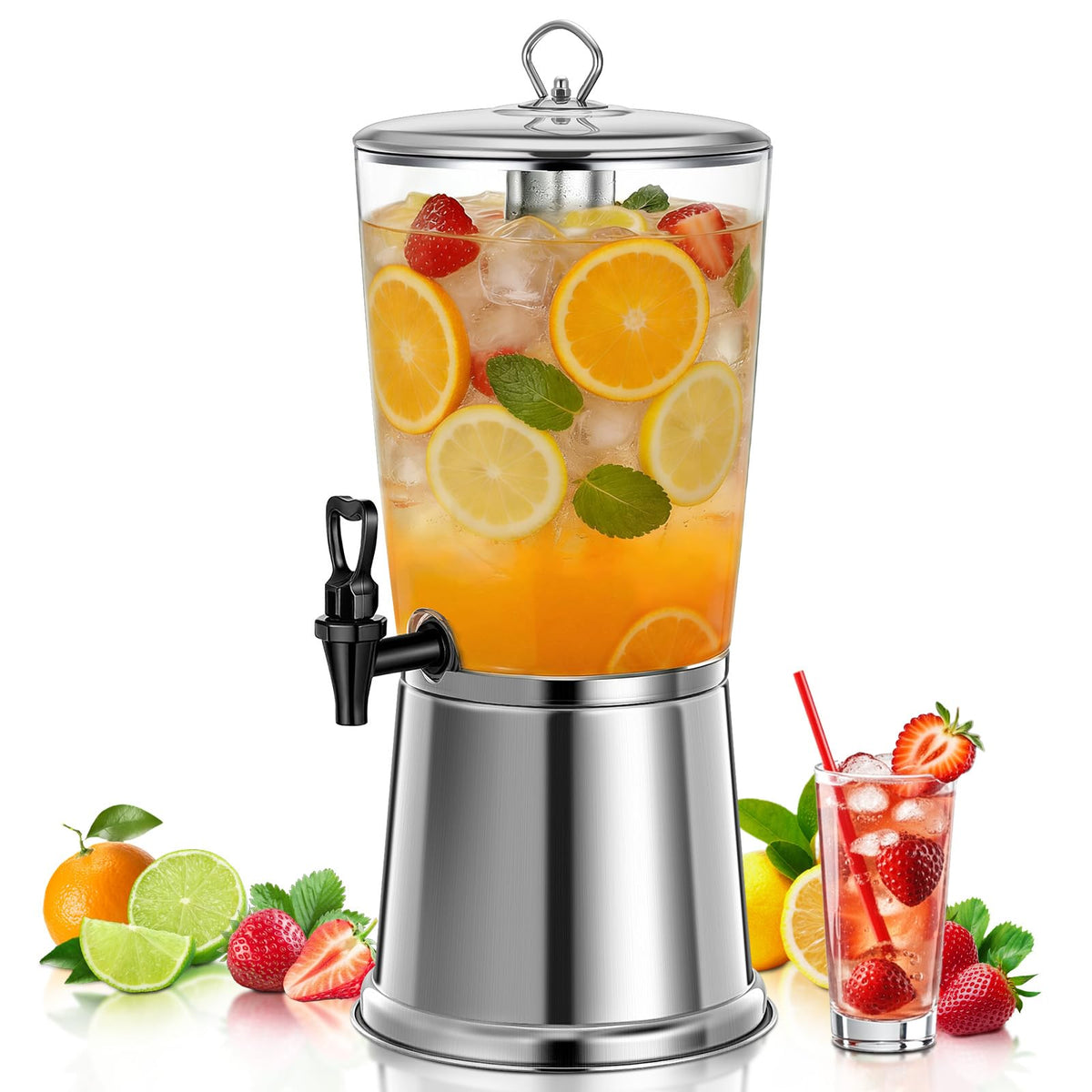 2 Gallon Stainless Steel Beverage Dispenser G8995