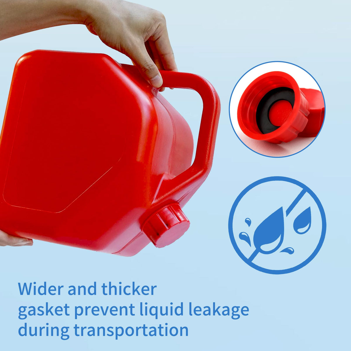 6 Pack Replacement Gas Can Caps D9446