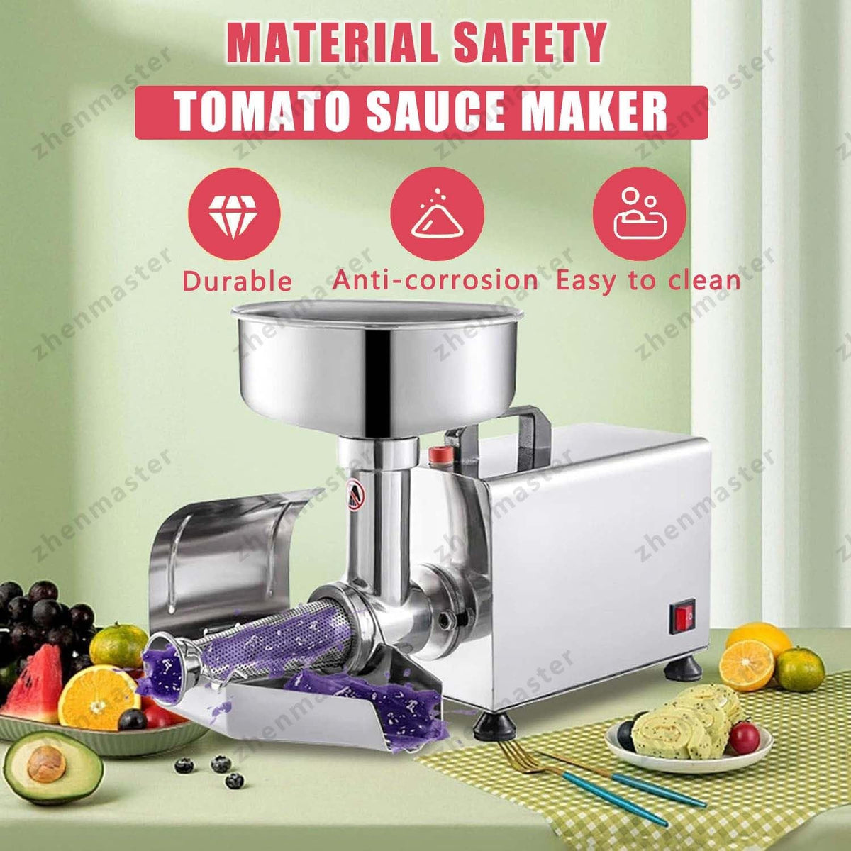 Electric Stainless Steel Tomato Strainer Y59298