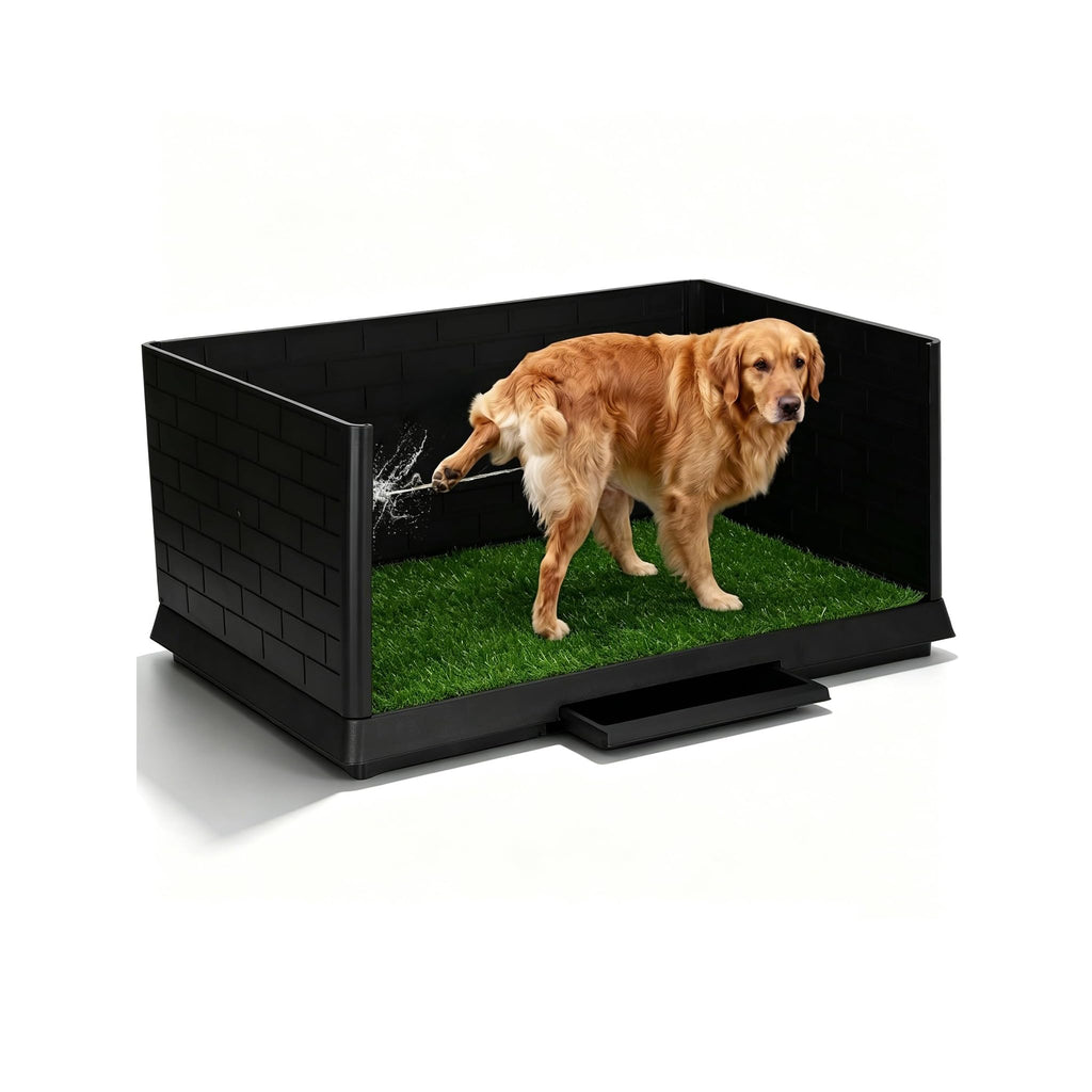 Dog Grass Pad with Tray 30"x19.7" Indoor Dog Potty with Drawer O554666
