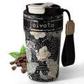 20oz Insulated Stainless Steel Ceramic Lined Coffee Tumbler with Lid and Straw M67890