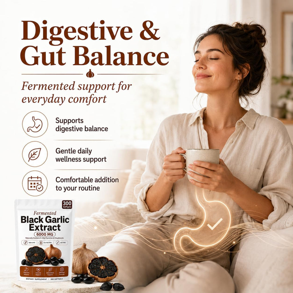 Black Garlic Extract Capsules 300 Softgels H45945