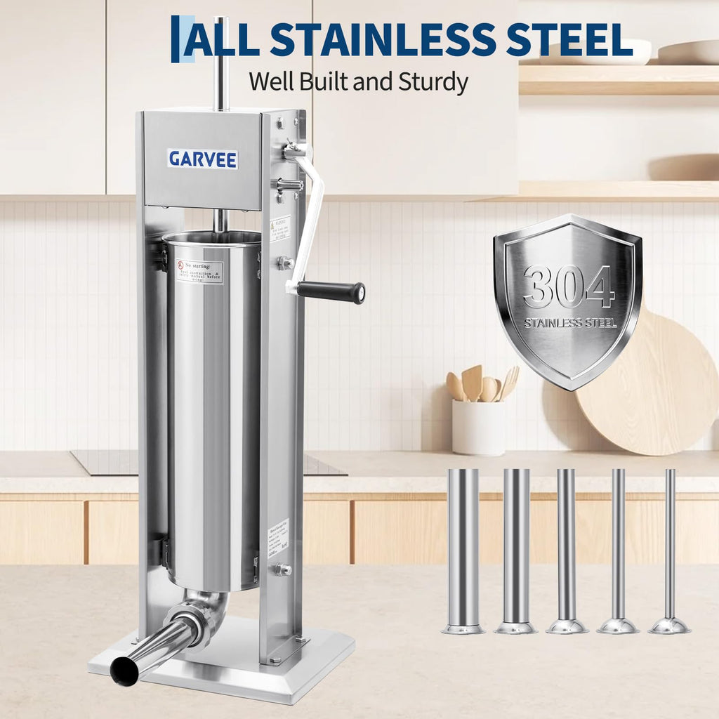 7 L 2-Speed Vertical Sausage Stuffer E6878