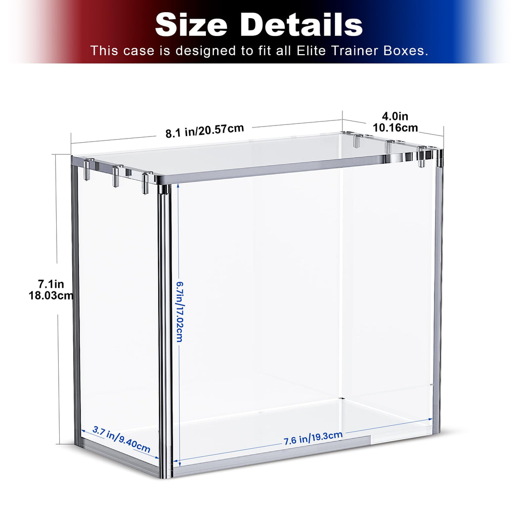 Clear Acrylic Display Boxes 3-Pack with Magnetic Lids J42329