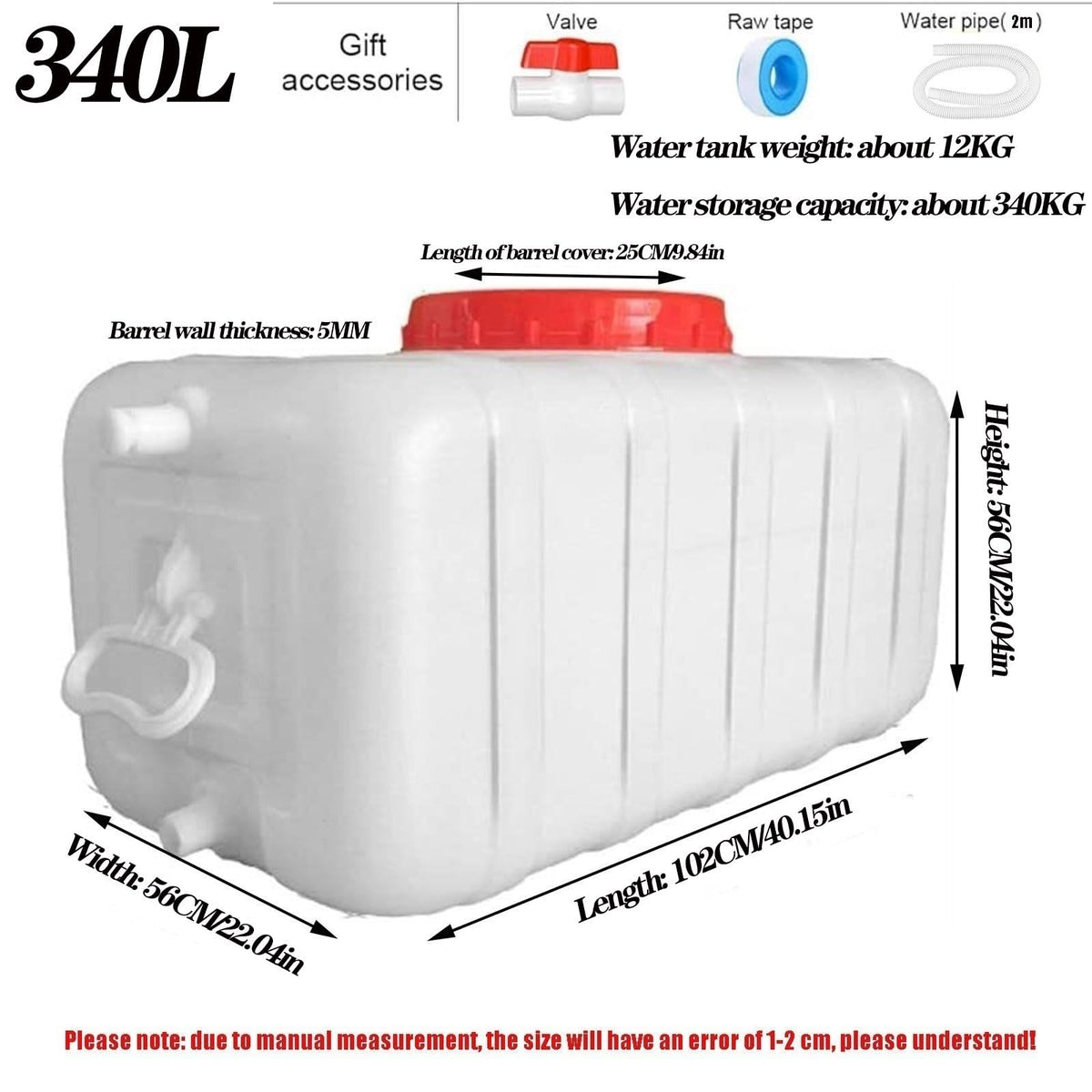 Plastic Outdoor Water Storage Container Jug J95615