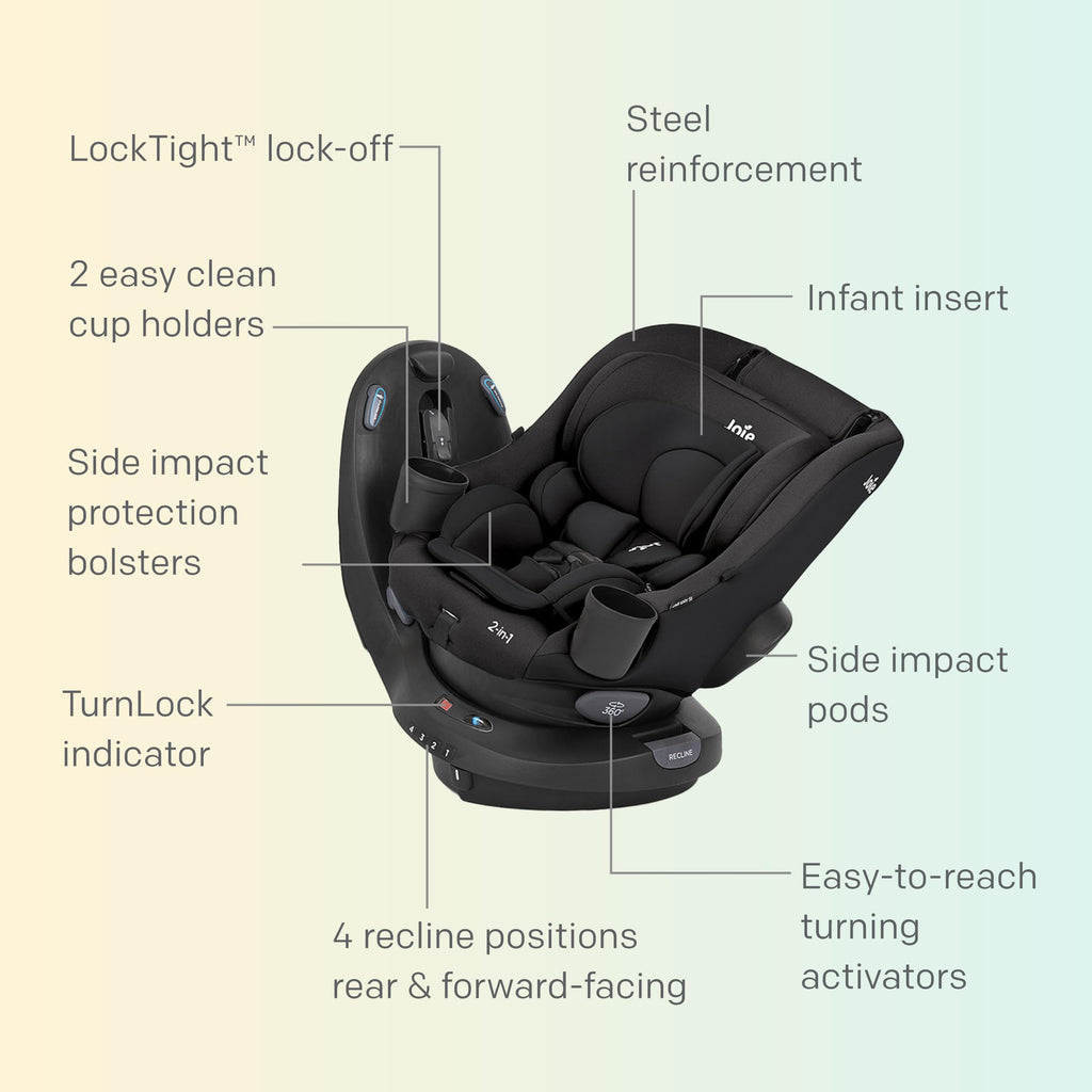 2-in-1 Rotating Convertible Car Seat K6950