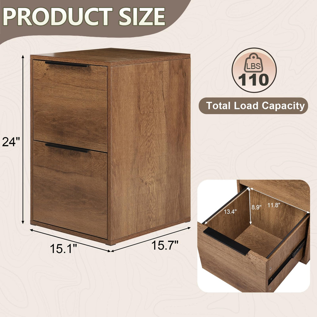 2 Drawer Filing Cabinet with Hanging Rail C19569