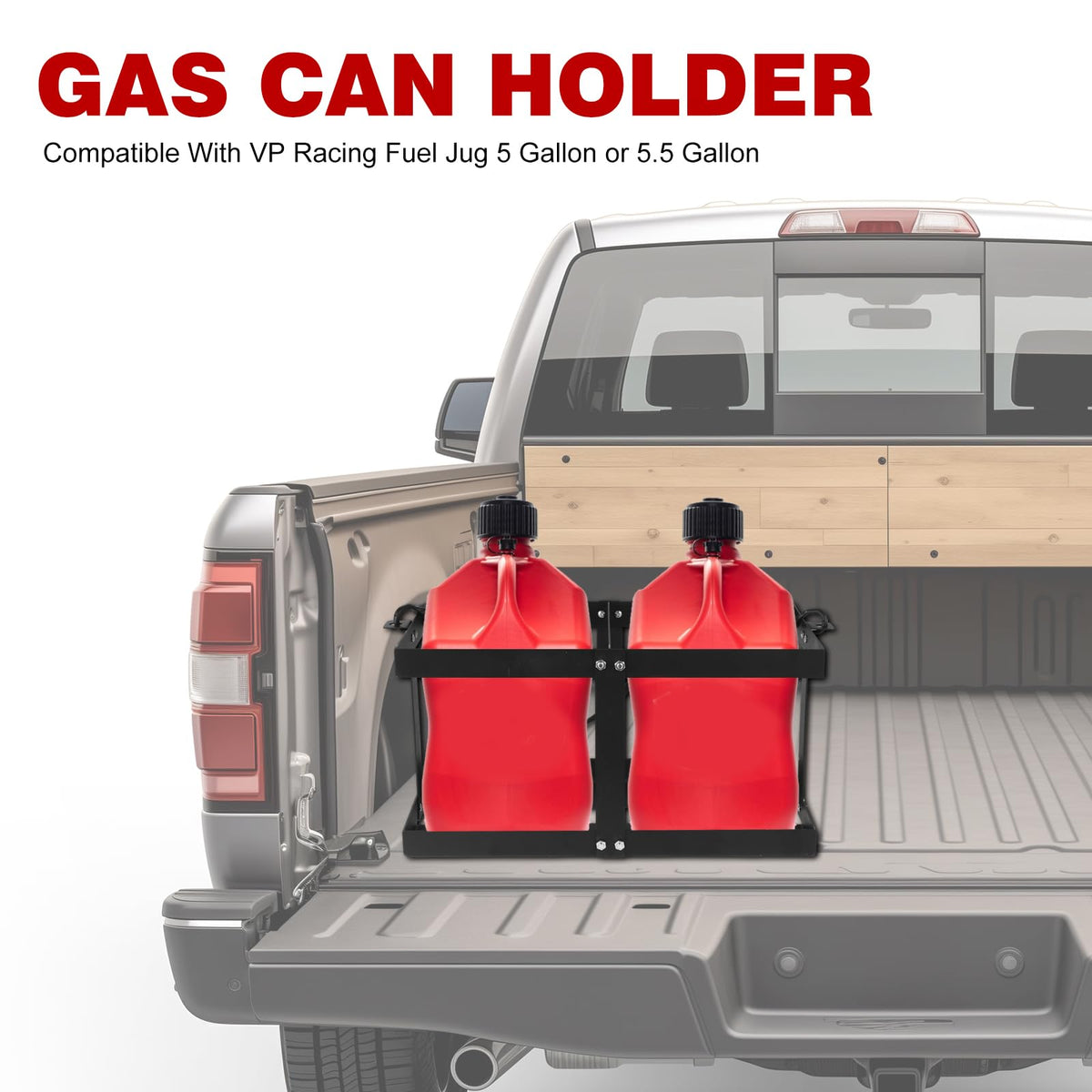 Gas Can Holder with Straps, Fits Two 5 Gallon Gas Can M7642