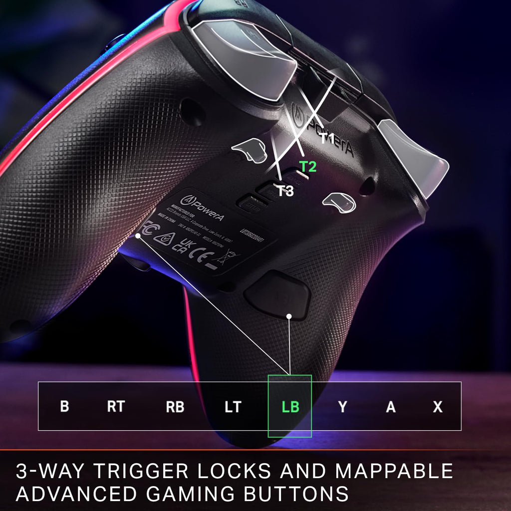 Black Wired Video Game Controller A4195