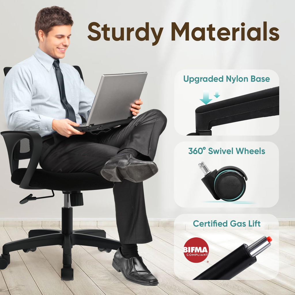 Mid Back Ergonomic Mesh Office Chair Y5764