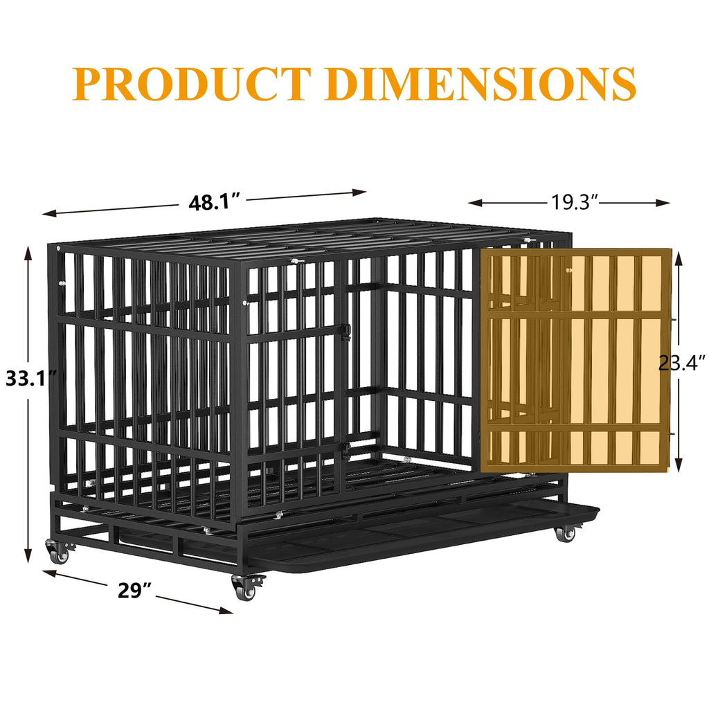 48 Inch Heavy Duty Dog Crates Y480