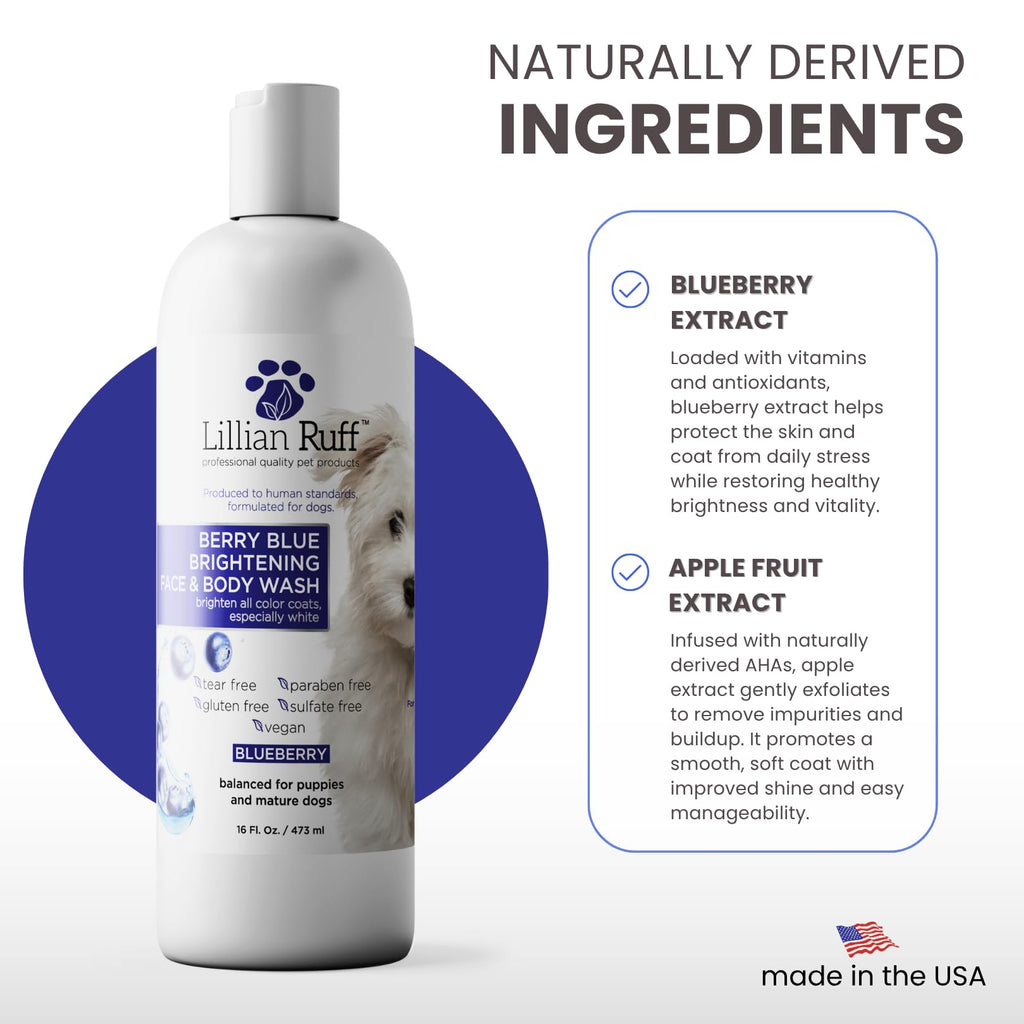 Berry Blue Brightening Pet Shampoo 16oz A5461