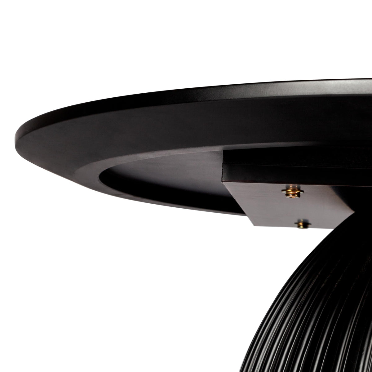 Black Round Drum Coffee Table N4069
