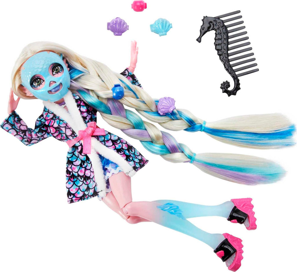 Monster High Doll with Hairstyling Clips, Hair Chalk & Tattoos L203
