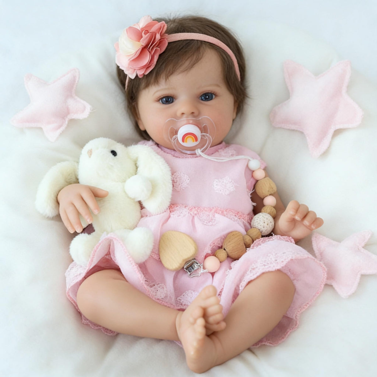 20 Inch Lifelike Reborn Baby Doll Girl with Soft Weighted Body P532