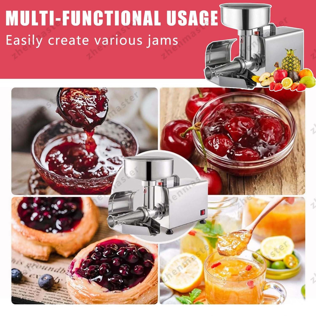 Electric Stainless Steel Tomato Strainer Y59298