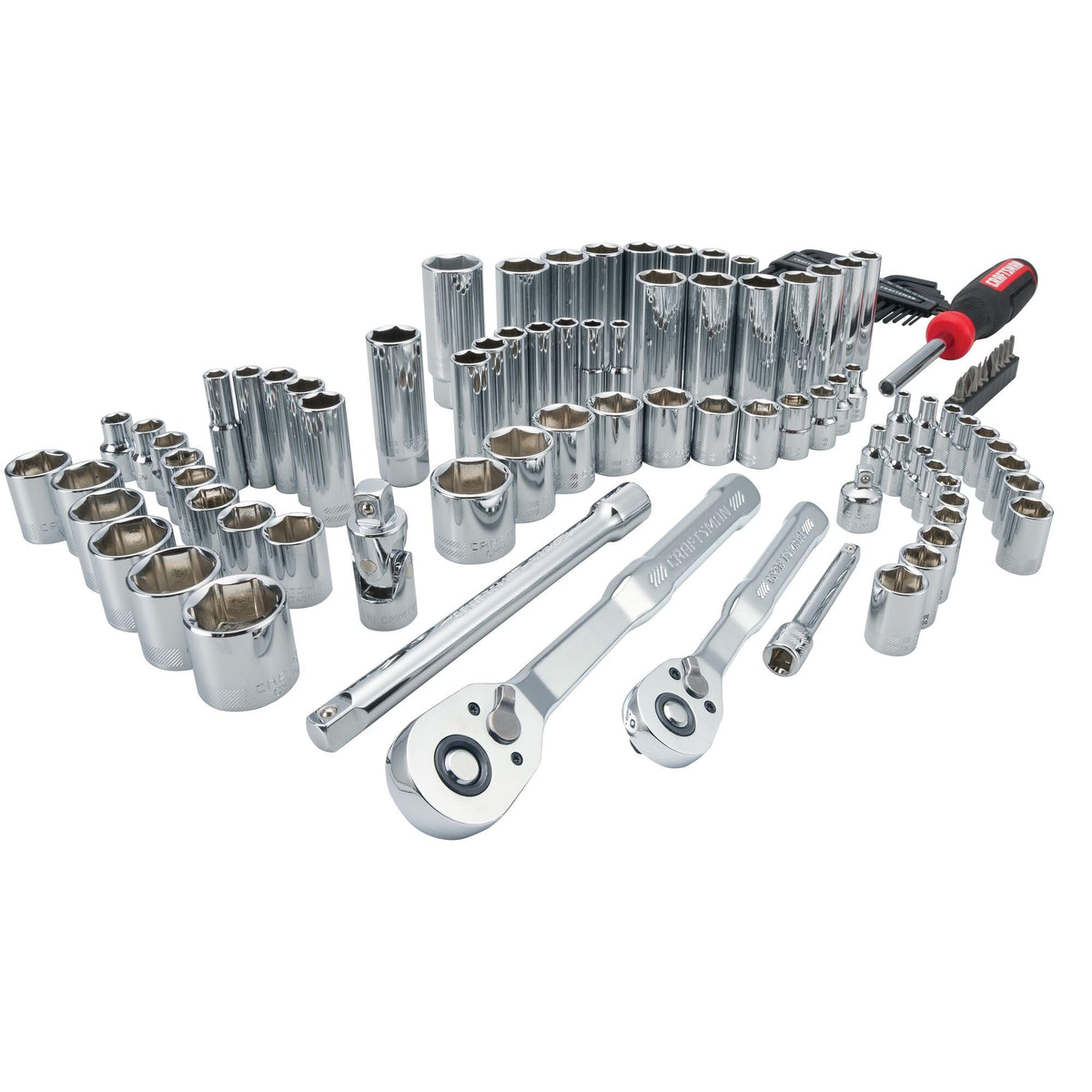 105 Pcs Standard and Metric Mechanics Tool Set with Case F207287