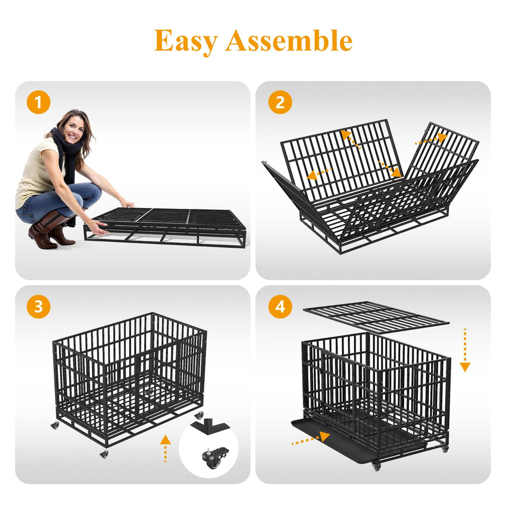 48 Inch Heavy Duty Dog Crates Y480
