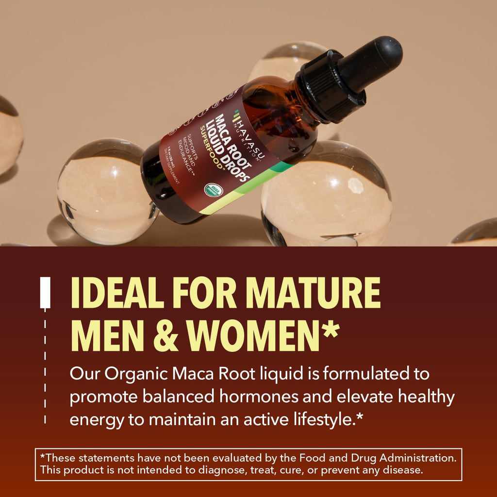 Organic Maca Root Liquid Drops & L Arginine L Citrulline Supplement V49099