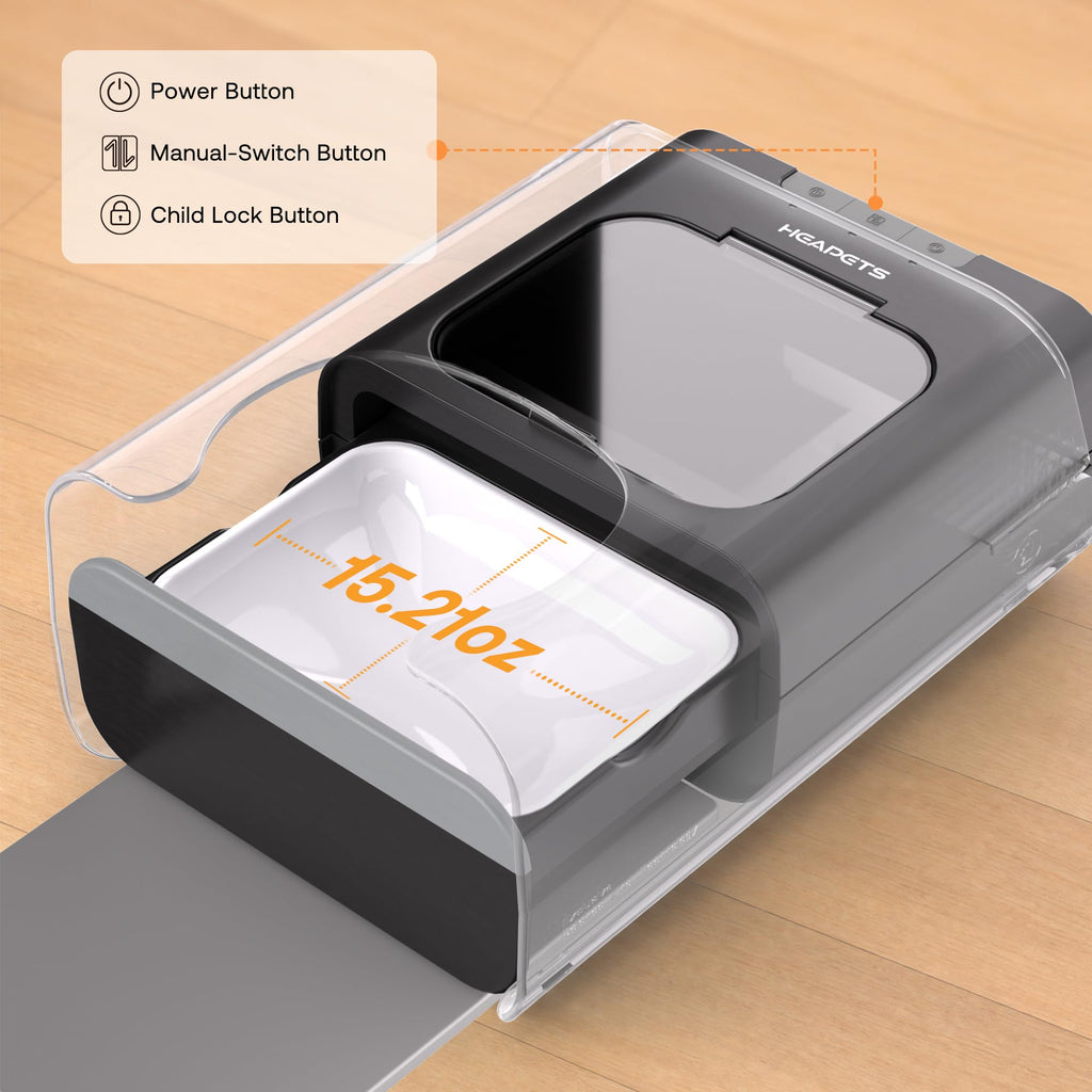 Automatic Cat Feeder with RFID Collar Sensor, Black W6450