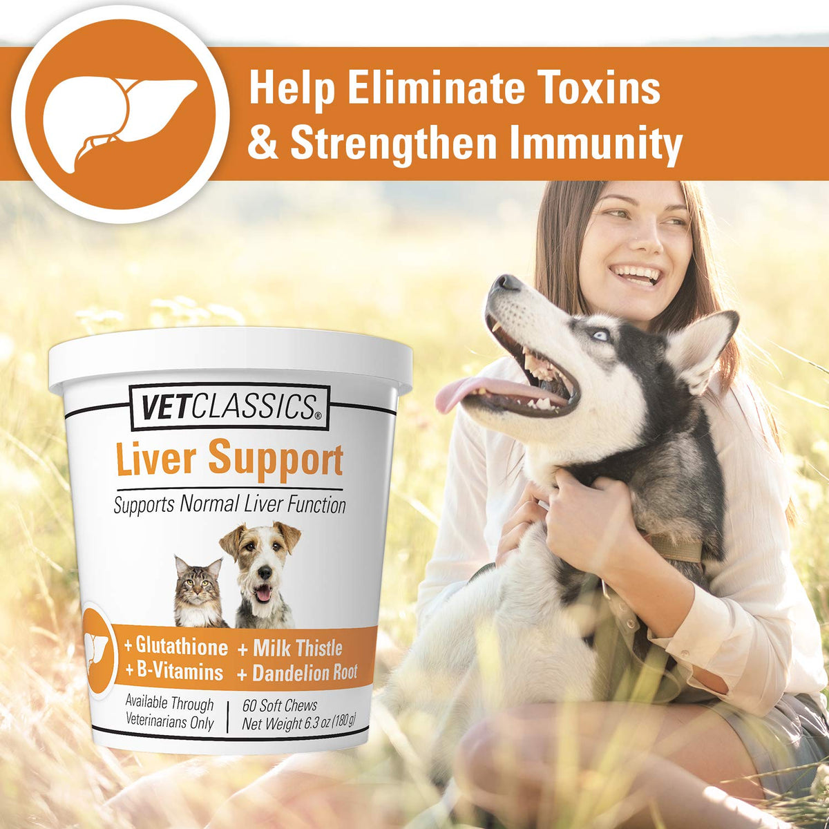 Liver Support Pet Health Supplement 60 Ct F282459