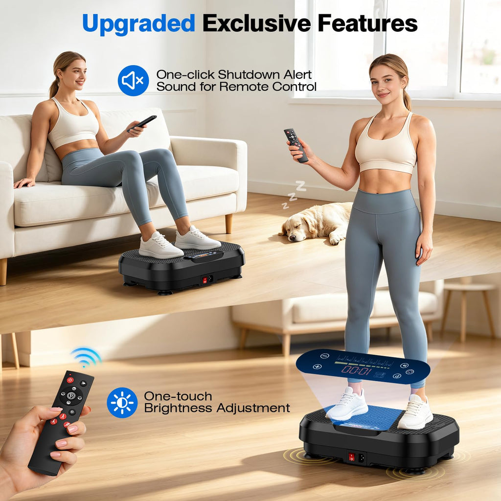 Vibration Plate Exercise Machine Black J2250