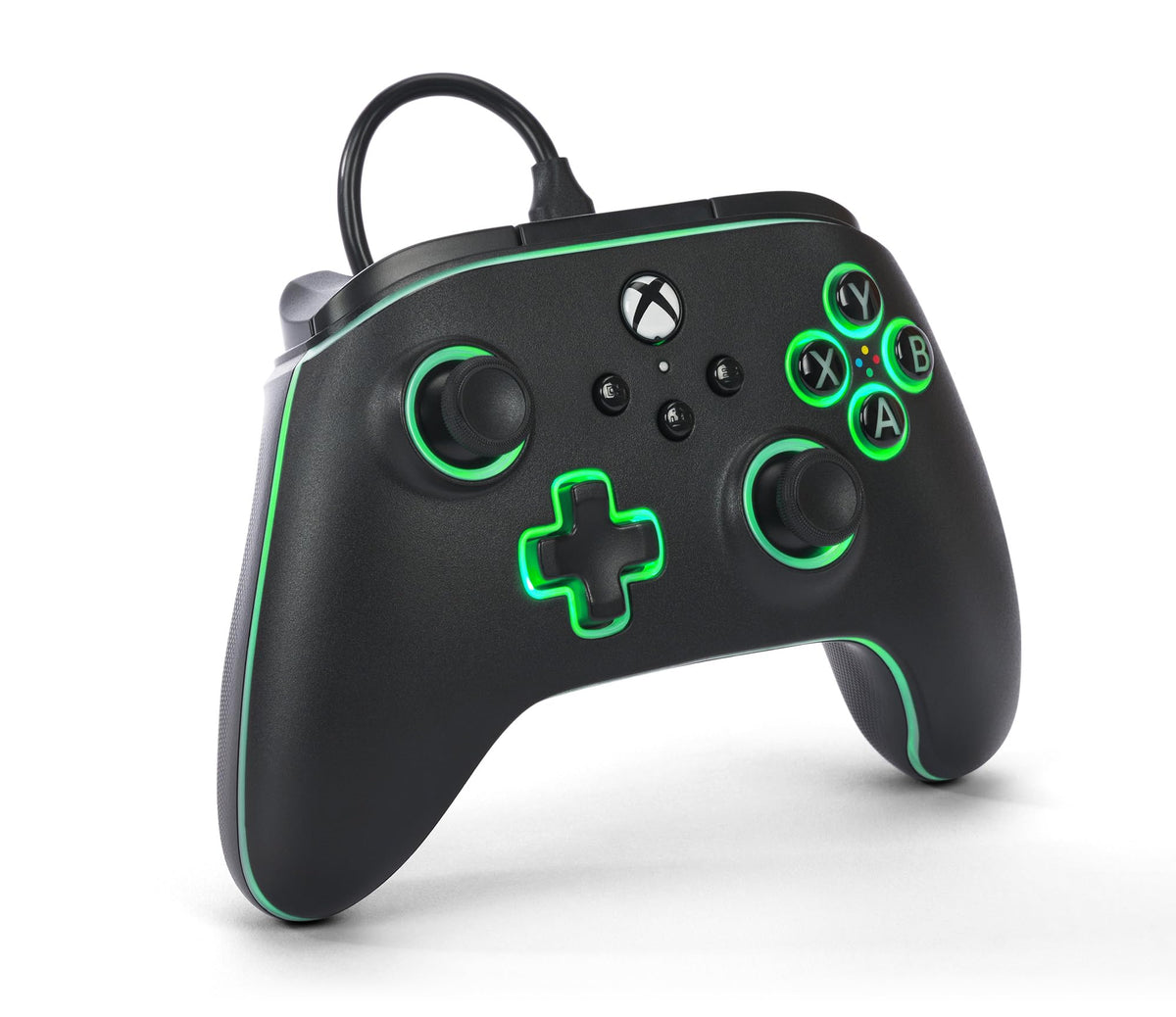 Black Wired Video Game Controller A4195