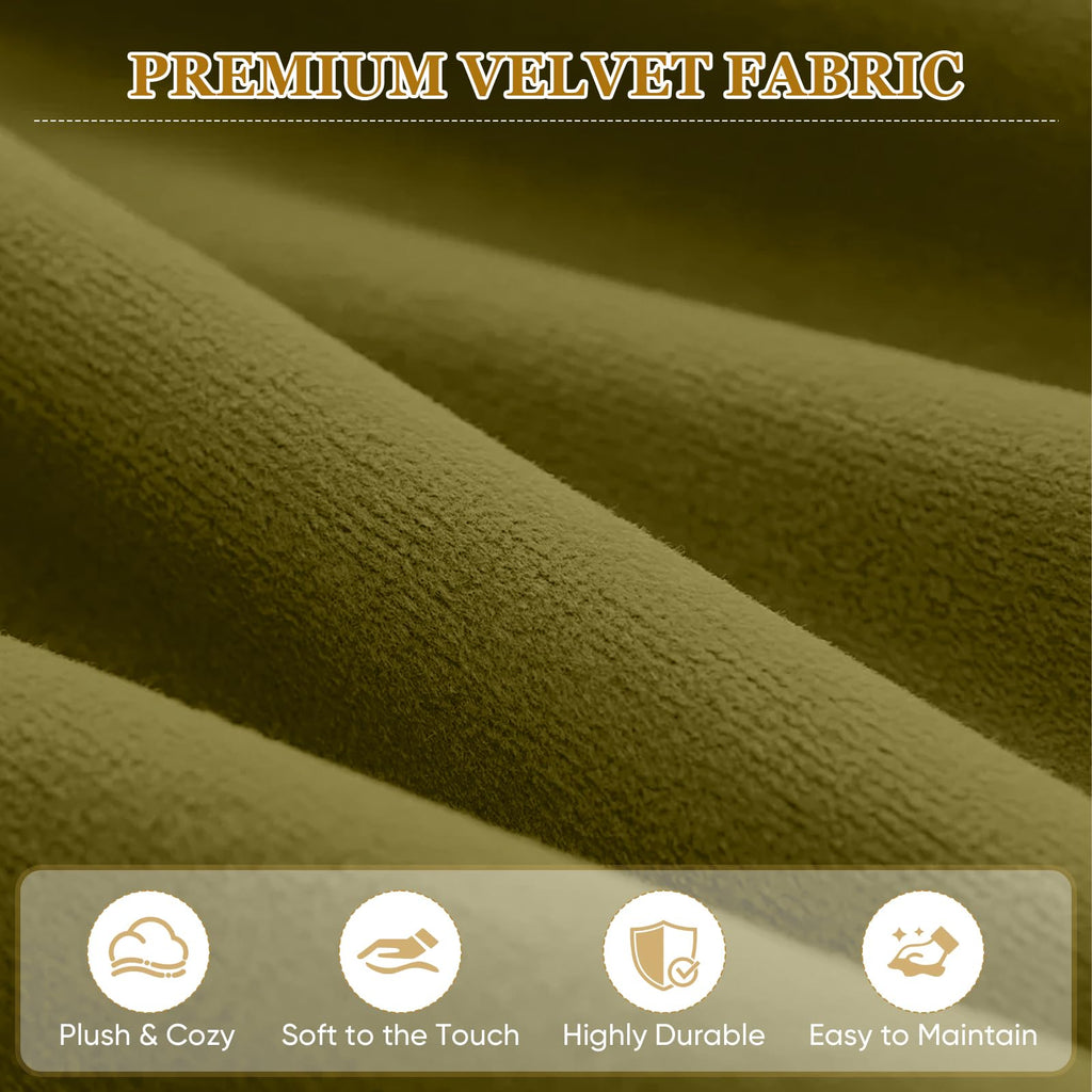 Velvet Swivel Barrel Chairs Set of 2 T820135