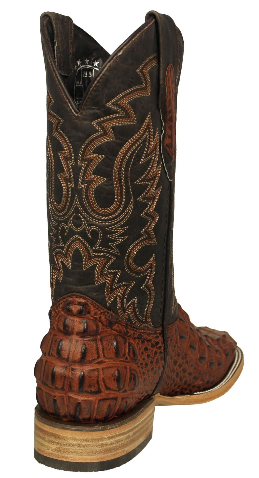 Cognac Leather Cowboy Boots Z263
