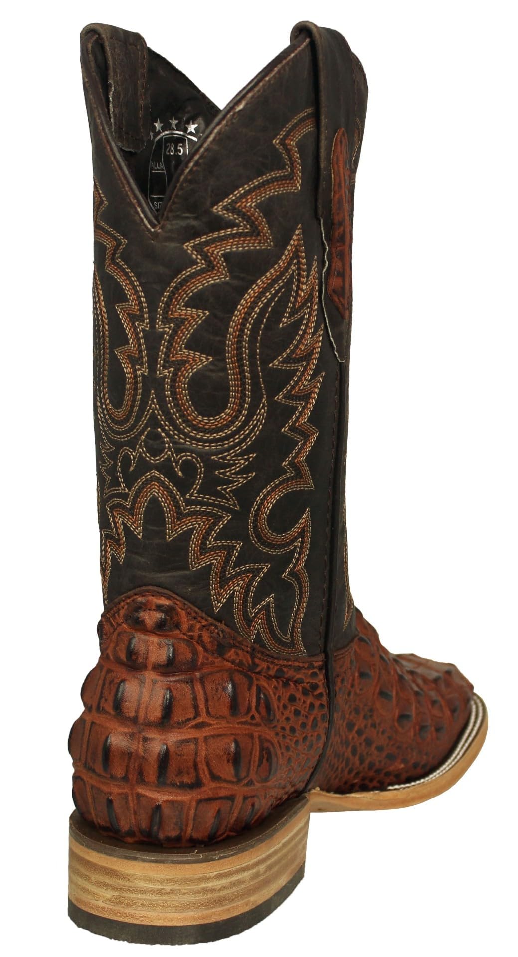 Cognac Leather Cowboy Boots Z263