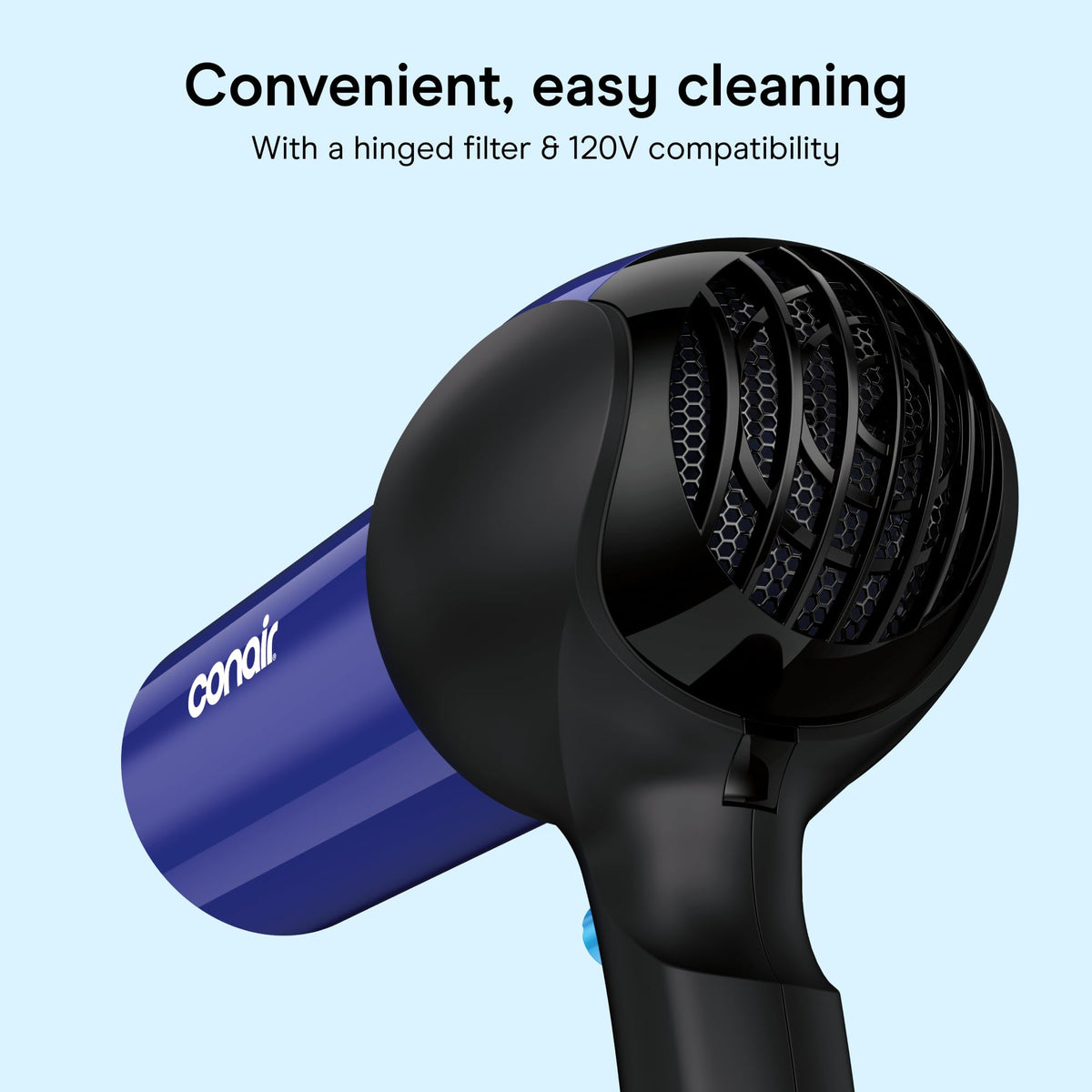 Lightweight 1875W Hair Dryer with Diffuser & Concentrator Attachments M870561