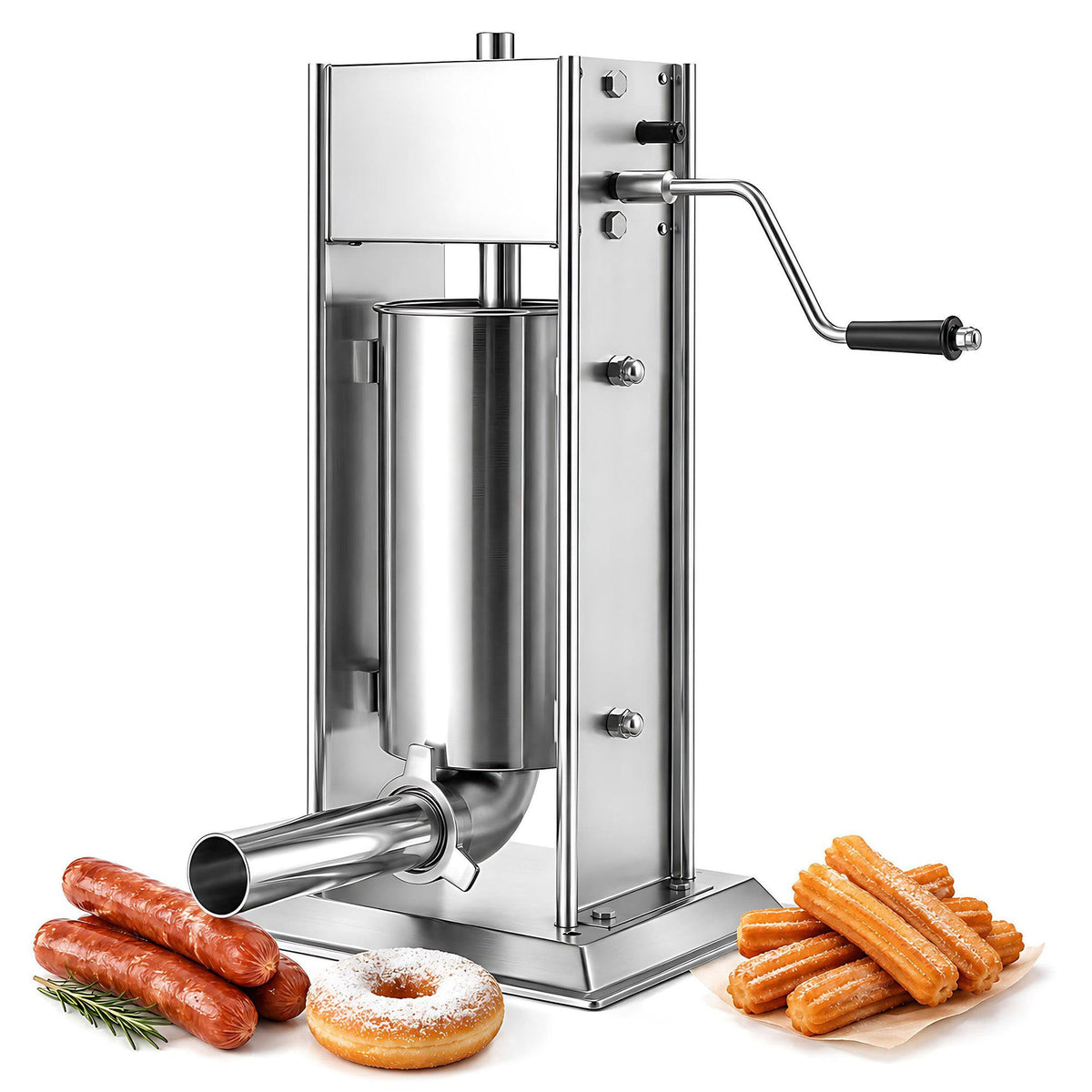 3L/5L/7L Sausage Stuffer & Churro Maker 304 Stainless Steel Y6558