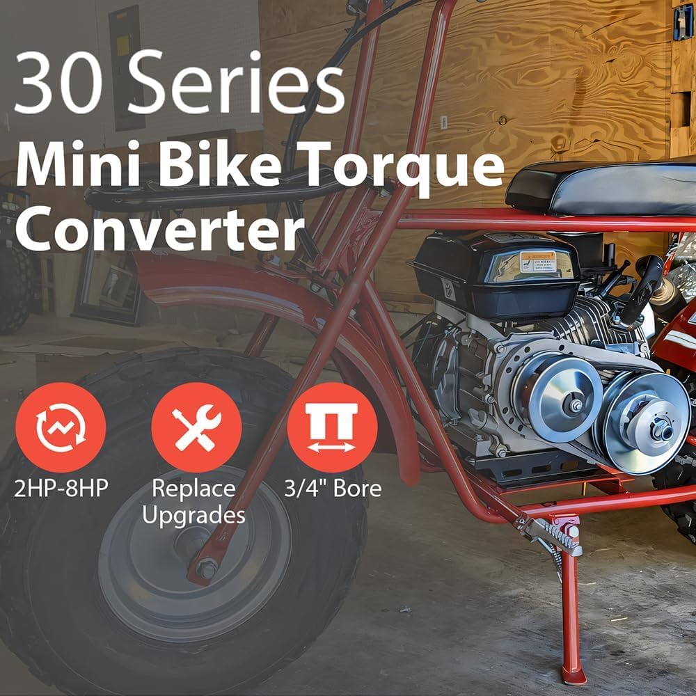 212CC 6.5 HP Torque Converter W389