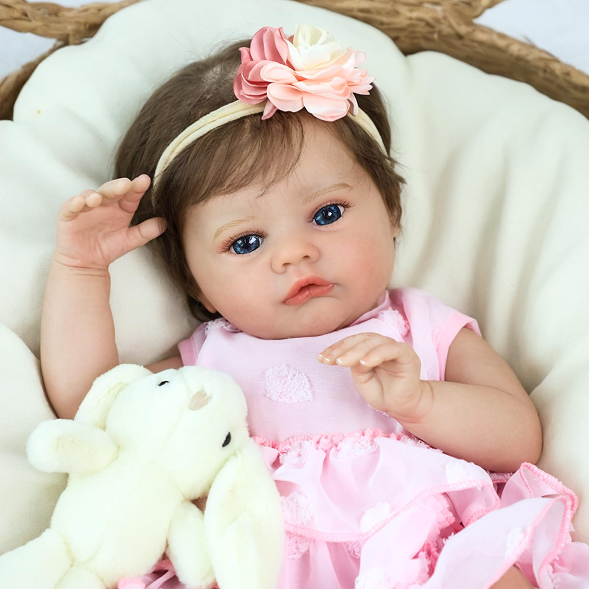 20 Inch Lifelike Reborn Baby Doll Girl with Soft Weighted Body P532