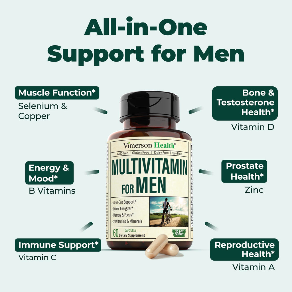 Glucosamine Chondroitin Turmeric MSM Men's Multivitamin Supplement Bundle I4983