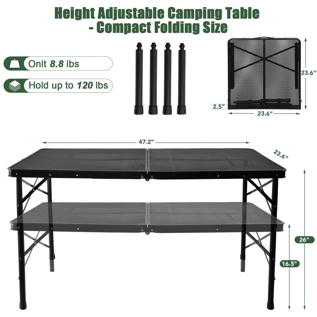 4Ft Metal Folding Camping Table K4039