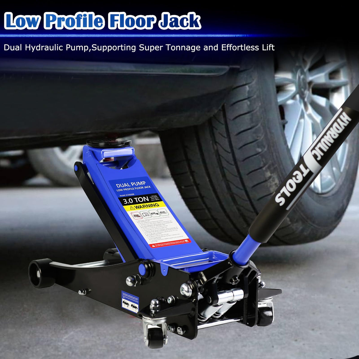 3 Ton Low Profile Hydraulic Steel Floor Jack Z583342