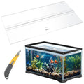 Clear Acrylic Aquarium Canopy Set 19.37 x 9.37 x 0.28 Inch R303