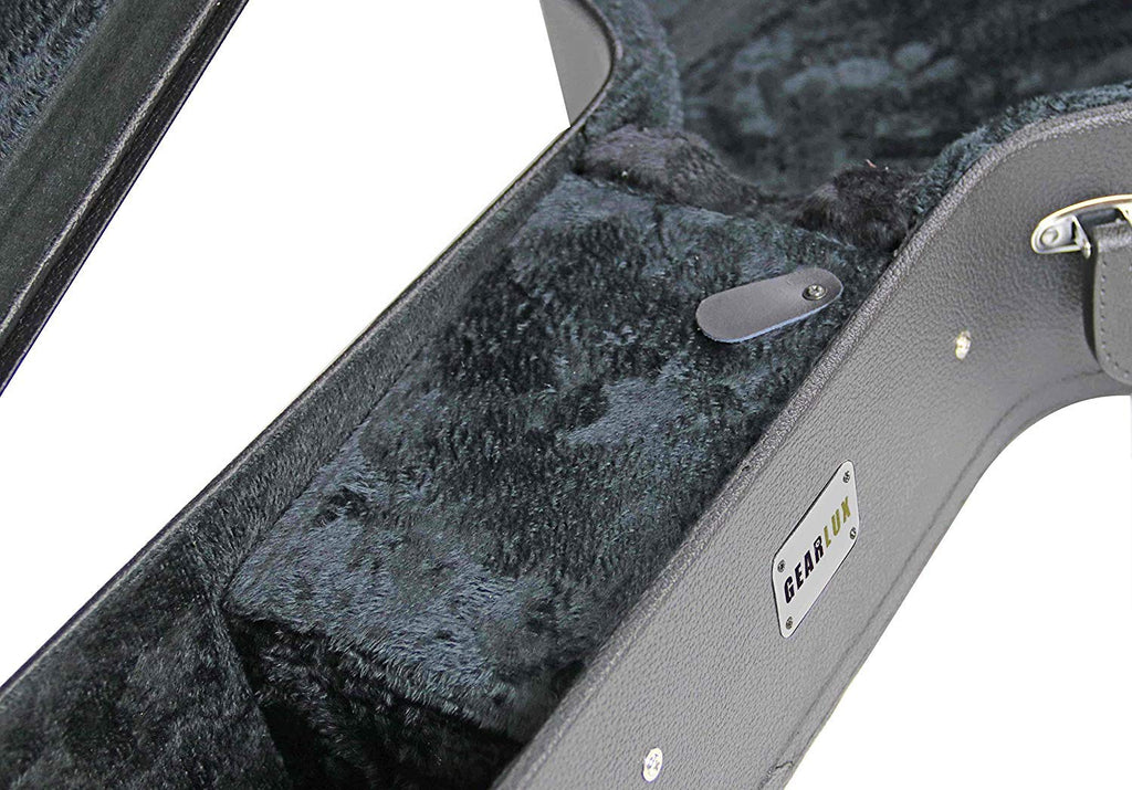 Black Acoustic Guitar Hardshell Case with Accessory Compartment F882154