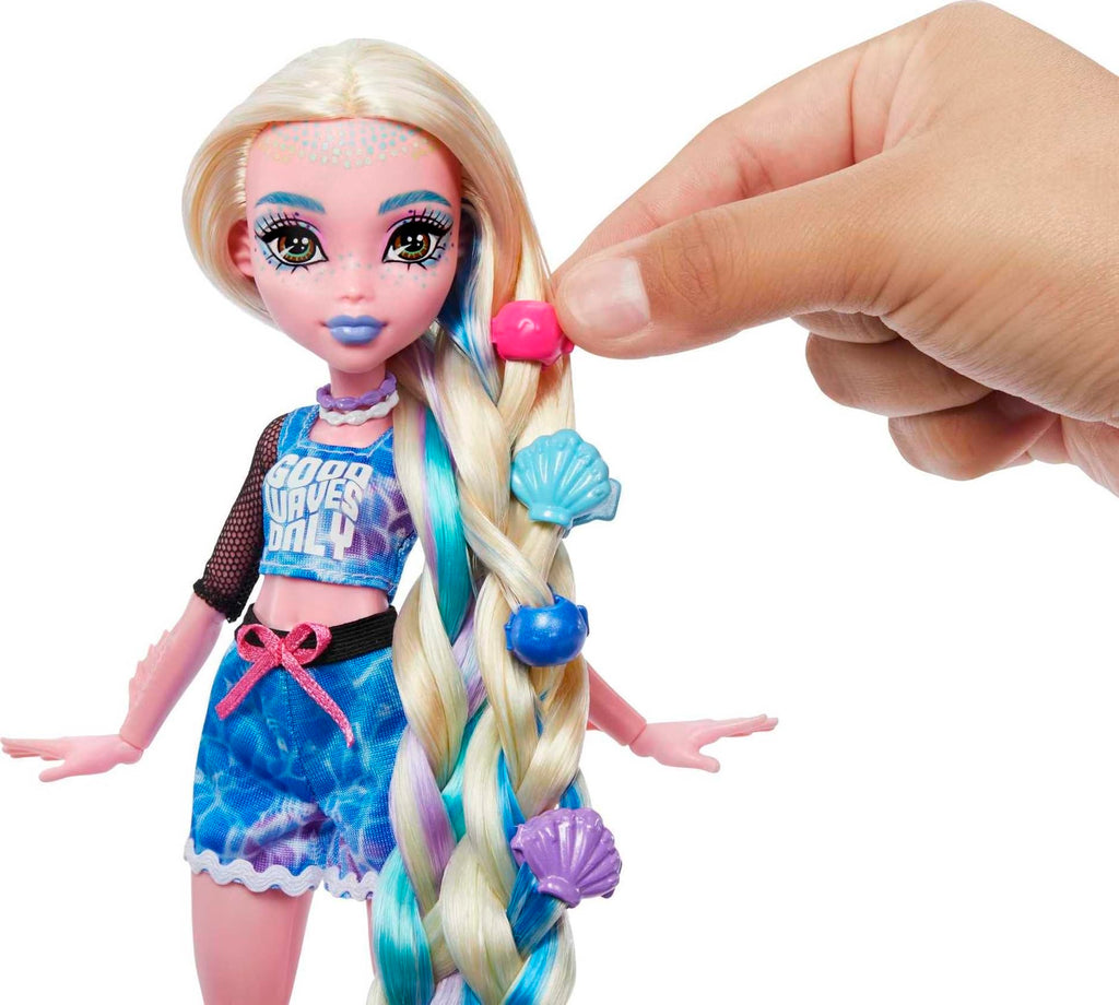 Monster High Doll with Hairstyling Clips, Hair Chalk & Tattoos L203