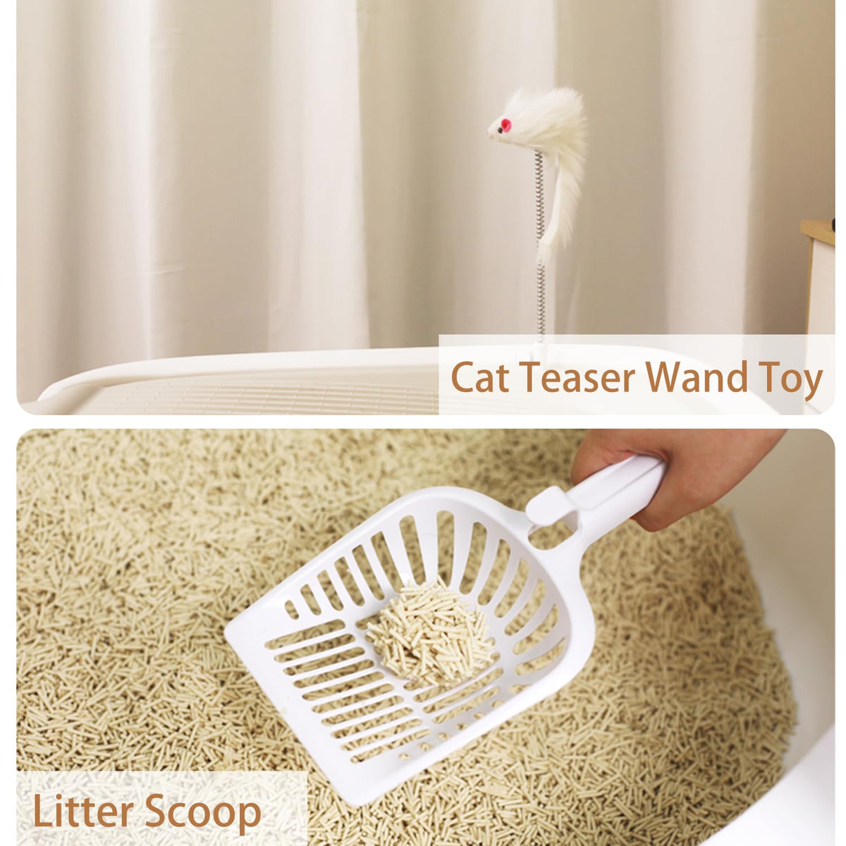 Molded Cat Litter Box with Scoop Y479