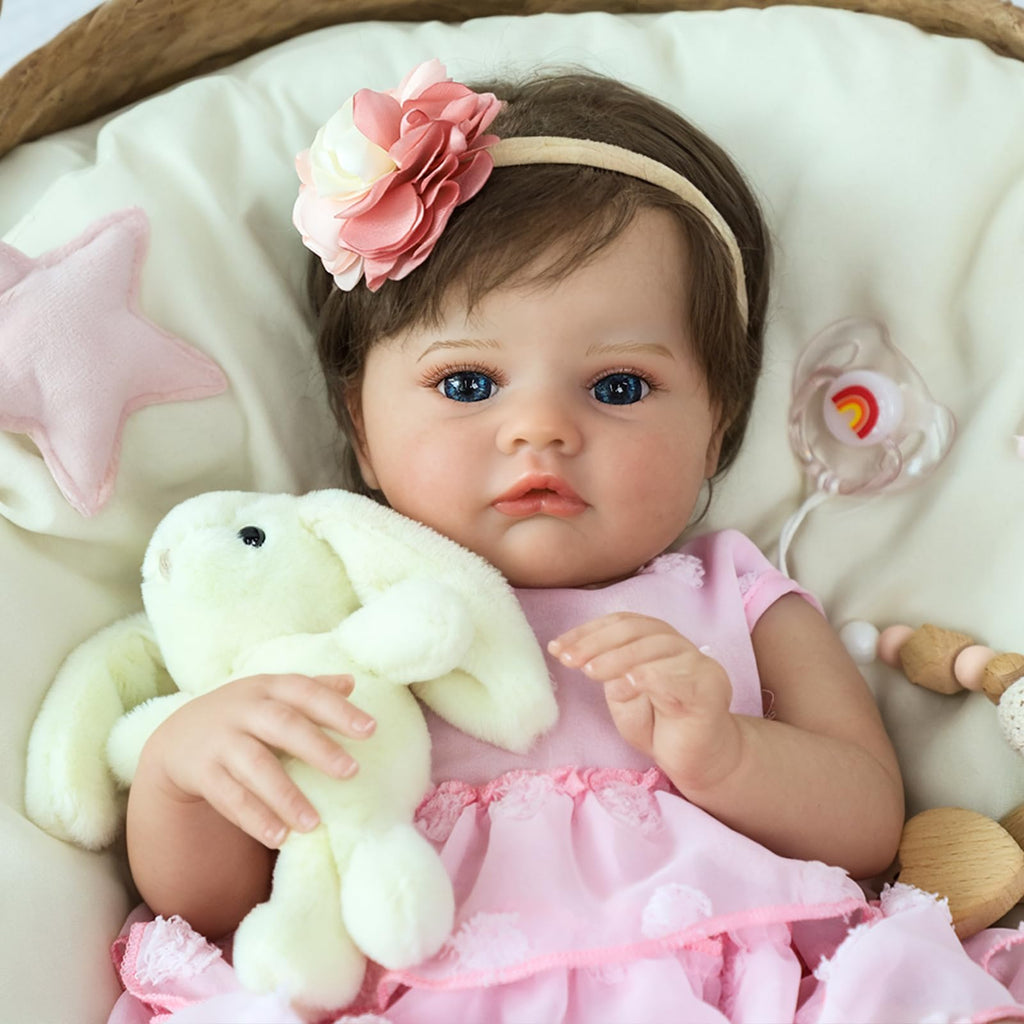 20 Inch Lifelike Reborn Baby Doll Girl with Soft Weighted Body P532