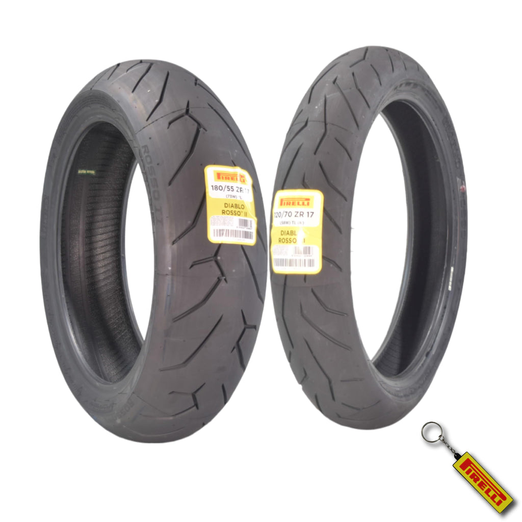 Motorcycle Tire Set 120/70 ZR17 & 180/55 ZR17 Y952078