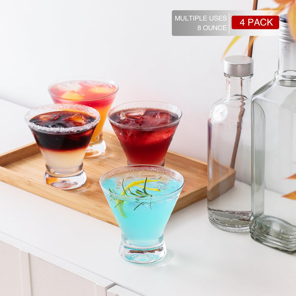 Stemless Cocktail Glasses Set of 4 S8136