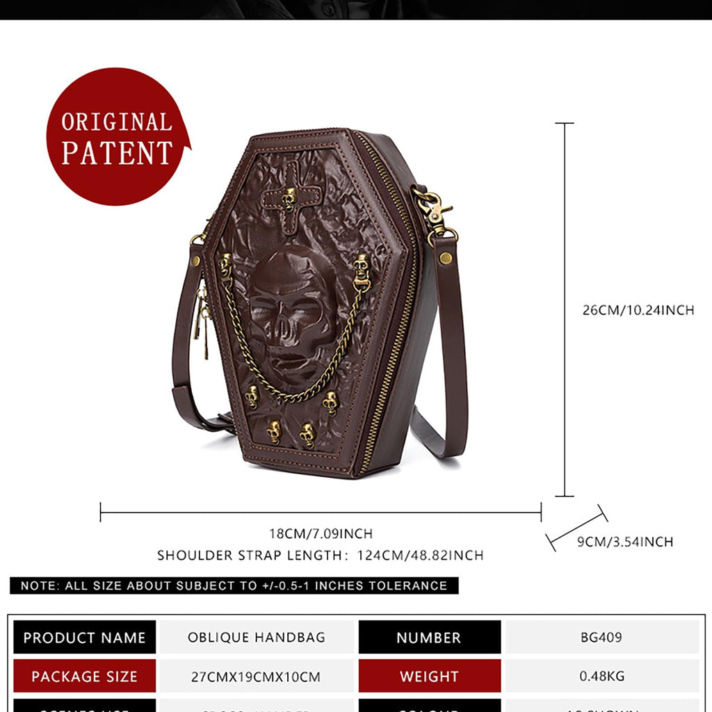 Crossbody Purse and Handbags Gothic Steampunk Retro Small Shoulder Bag C968