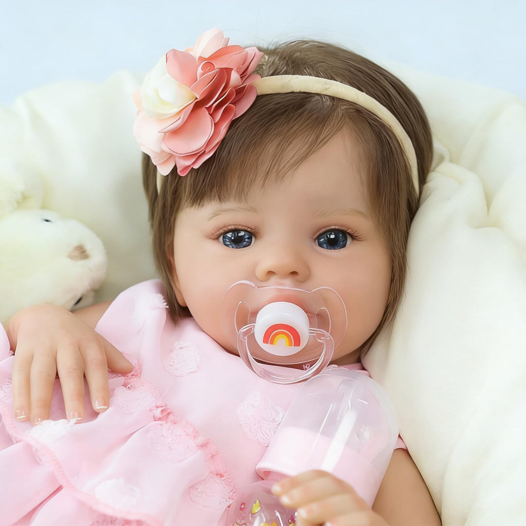 20 Inch Lifelike Reborn Baby Doll Girl with Soft Weighted Body P532